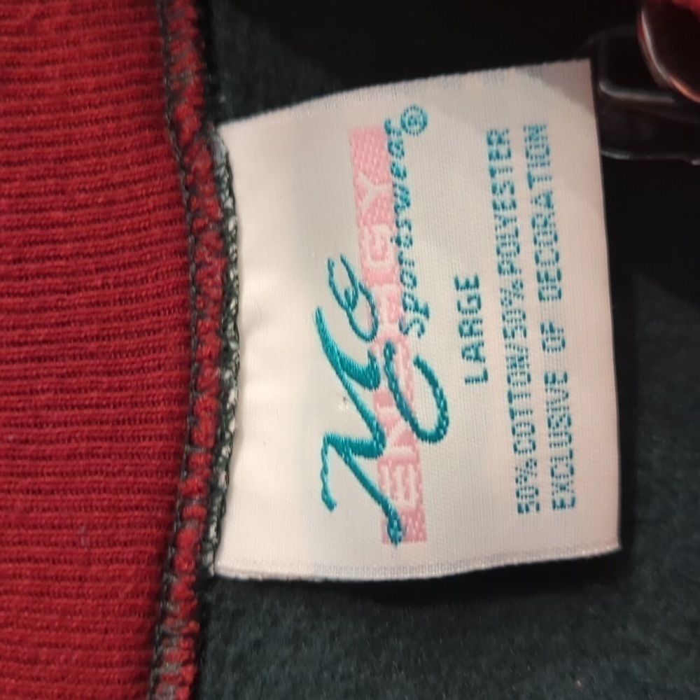 Y2K Vintage M & C Sportswear Energy Pullover Grandma Moose Sweatshirt Corduroy - Picture 4 of 6